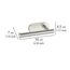 Toilettenpapierhalter 'Orea' Edelstahl matt ohne Deckel