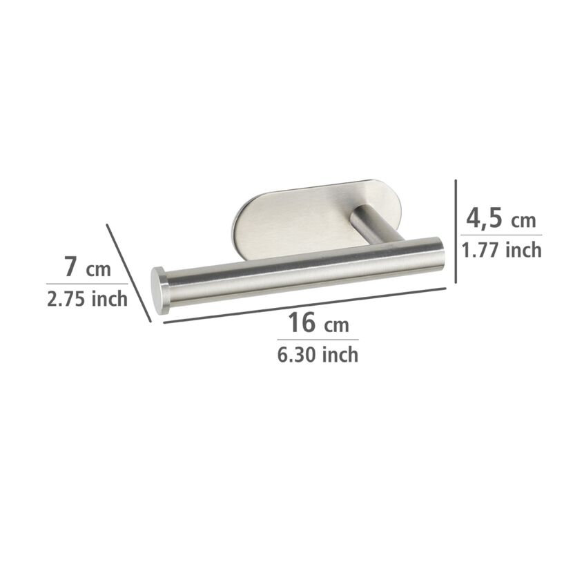Toilettenpapierhalter 'Orea' Edelstahl matt ohne Deckel