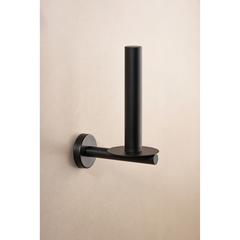 Toilettenpapierhalter 'Bosio' Edelstahl schwarz
