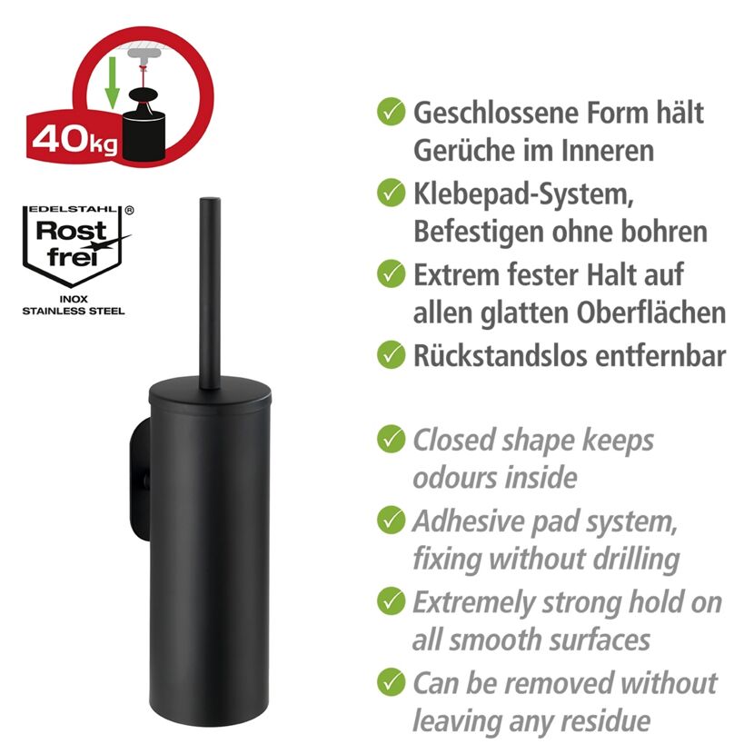 WC-Garnitur 'Orea' Edelstahl schwarz matt