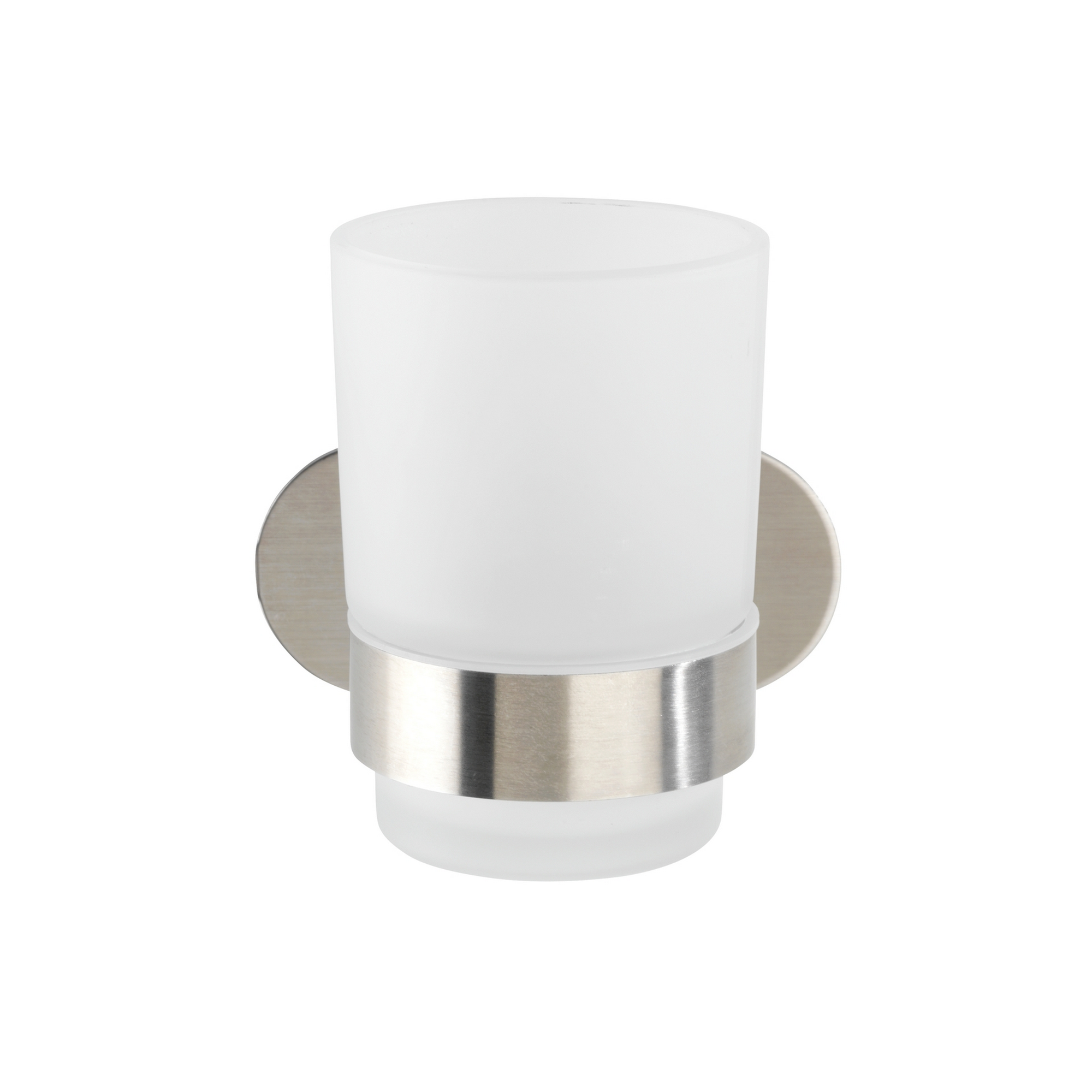 Zahnputzbecher 'Orea' Edelstahl weiß Ø 10 x 9,5 cm