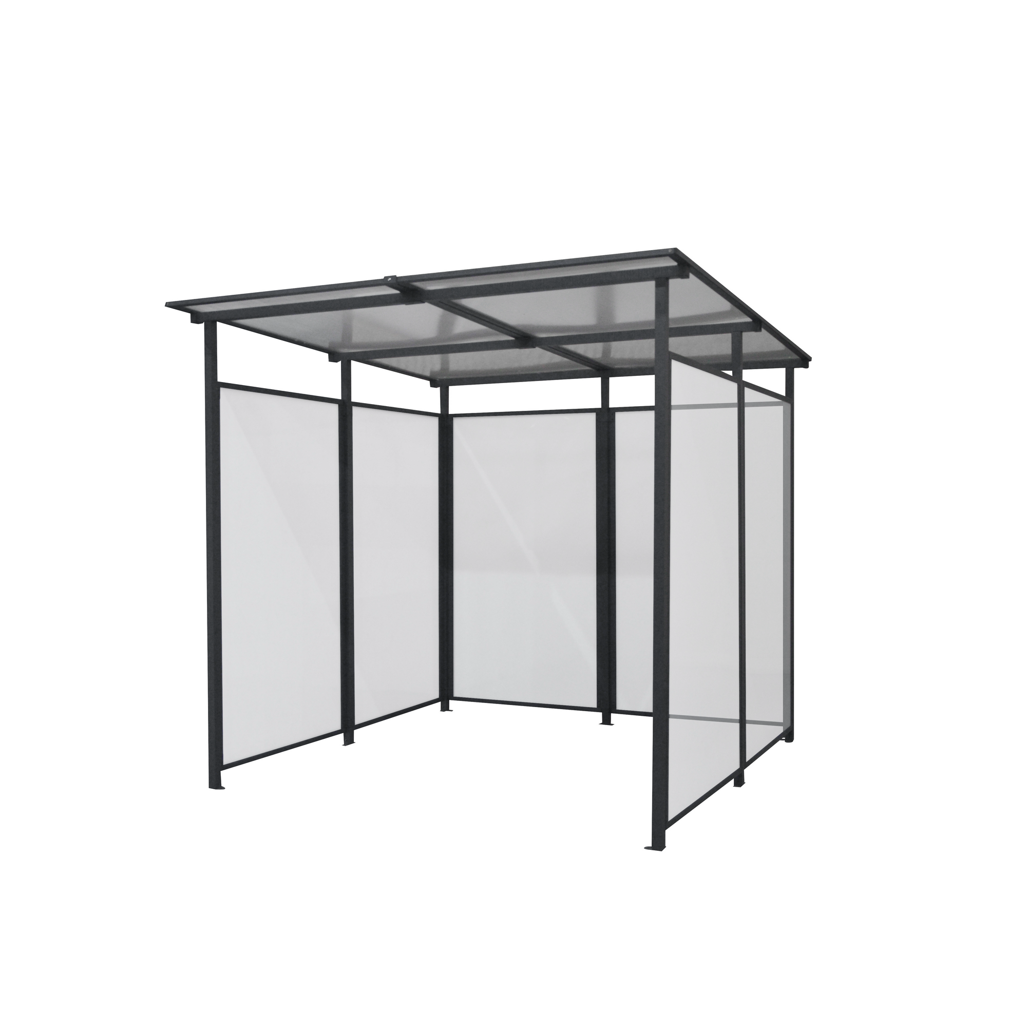 Multifunktionsunterstand 'Bus' anthrazit 227 x 223 x 212 cm