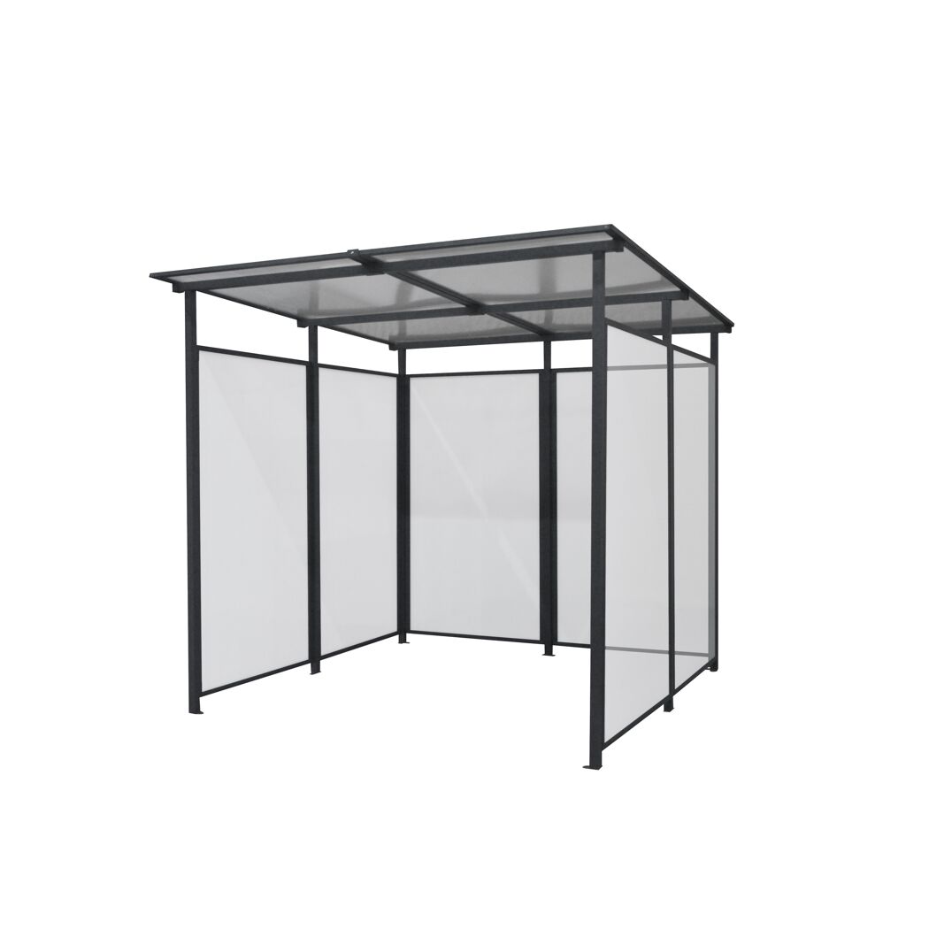 Multifunktionsunterstand 'Bus' anthrazit 227 x 223 x 212 cm