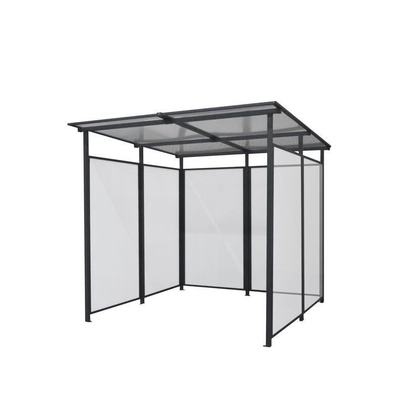 Multifunktionsunterstand 'Bus' anthrazit 227 x 223 x 212 cm