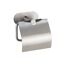 Toilettenpapierhalter 'Orea' Edelstahl matt mit Deckel