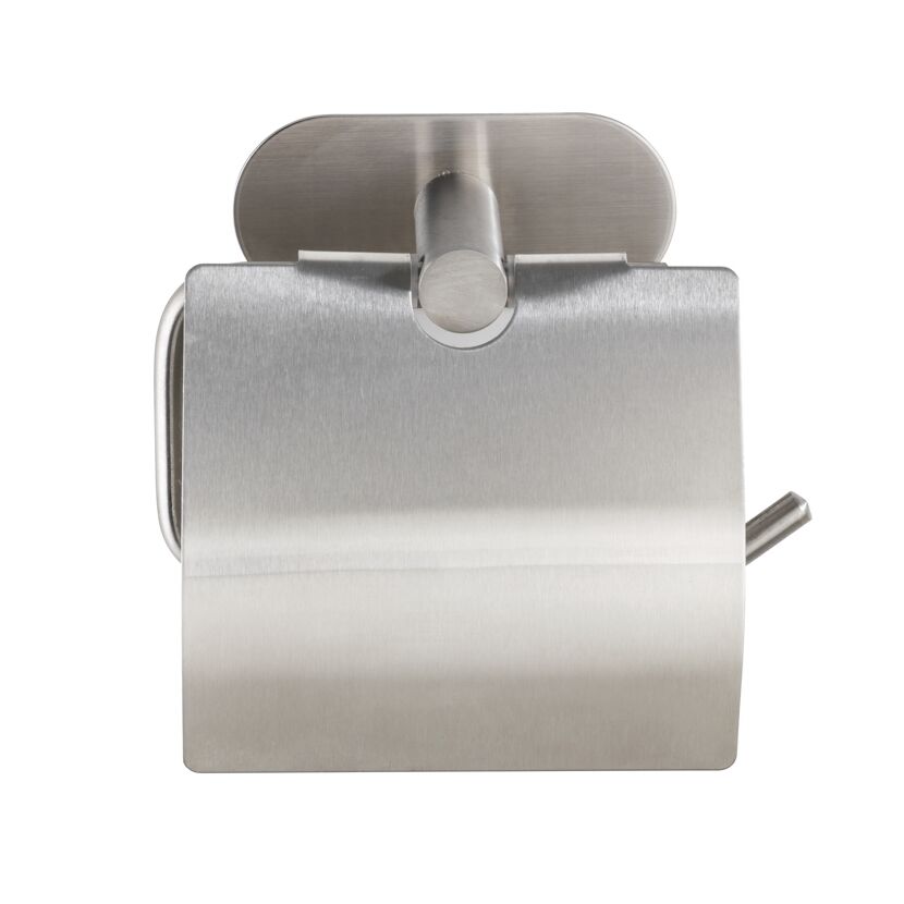 Toilettenpapierhalter 'Orea' Edelstahl matt mit Deckel