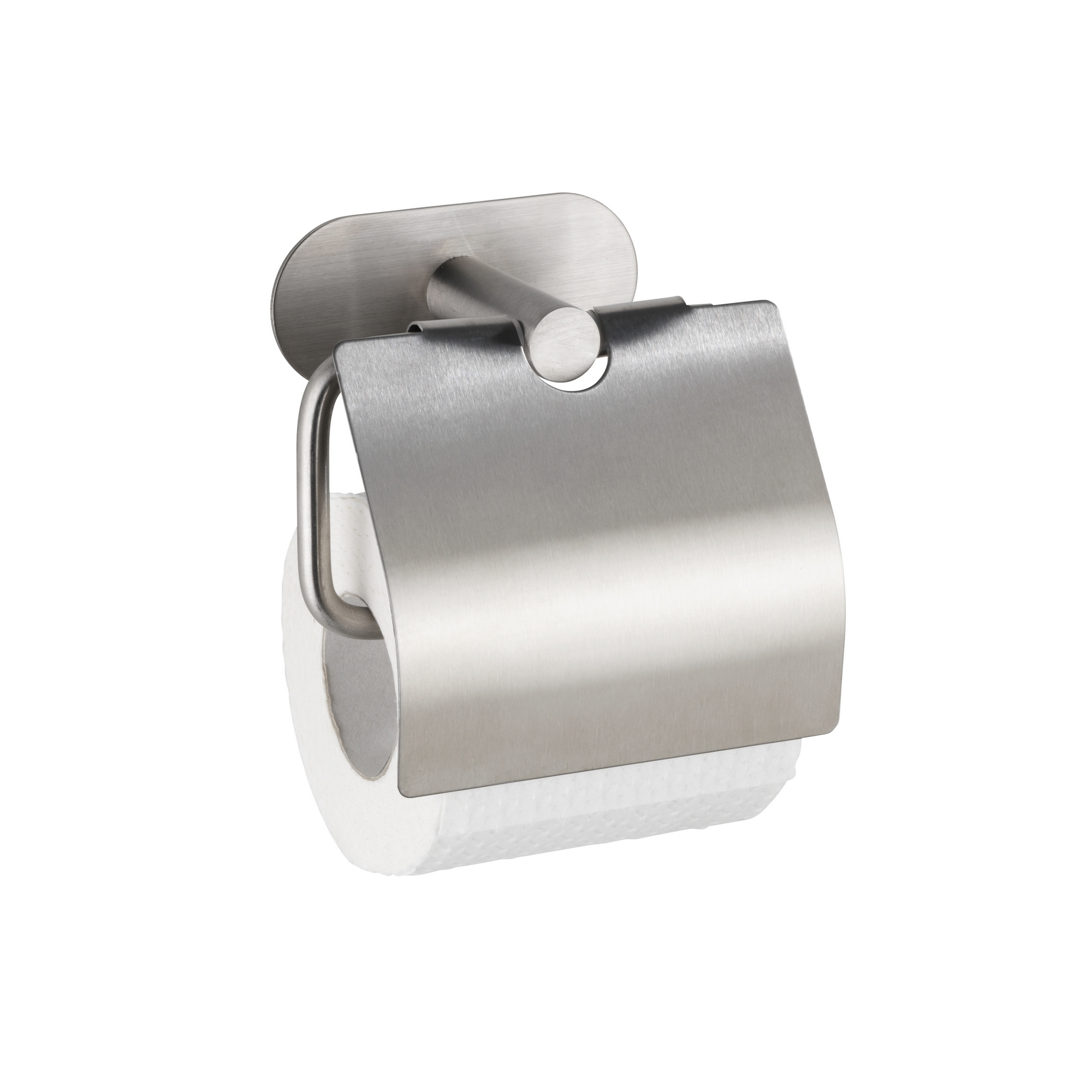 Toilettenpapierhalter 'Orea' Edelstahl matt mit Deckel