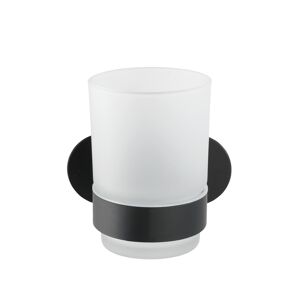 Zahnputzbecher 'Orea' Edelstahl schwarz Ø 10 x 9,5 cm