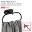 Handtuchring 'Orea' Edelstahl schwarz 20,5 x 12,5 x 7,5 cm
