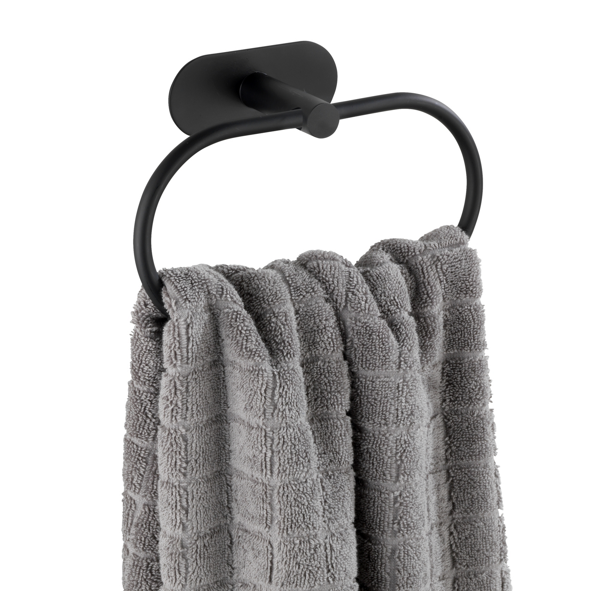 Handtuchring 'Orea' Edelstahl schwarz 20,5 x 12,5 x 7,5 cm