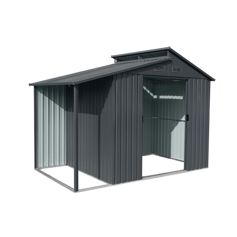 Gerätehaus anthrazit 300 x 173 x 222 cm
