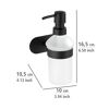 Seifenspender 'Orea' Edelstahl schwarz 200 ml