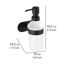 Seifenspender 'Orea' Edelstahl schwarz 200 ml