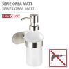 Seifenspender 'Orea' Edelstahl weiß 200 ml