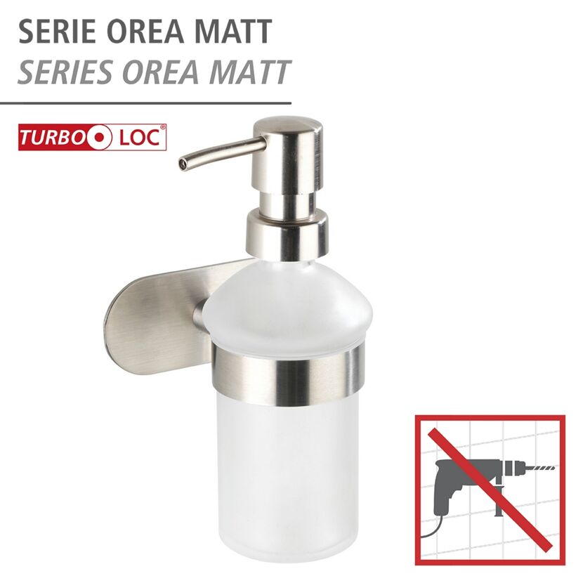 Seifenspender 'Orea' Edelstahl weiß 200 ml