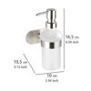 Seifenspender 'Orea' Edelstahl weiß 200 ml