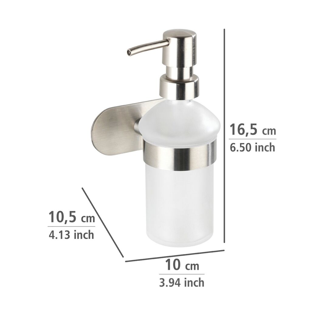 Seifenspender 'Orea' Edelstahl weiß 200 ml