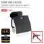 Toilettenpapierhalter 'Orea' Edelstahl schwarz