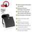Toilettenpapierhalter 'Orea' Edelstahl schwarz
