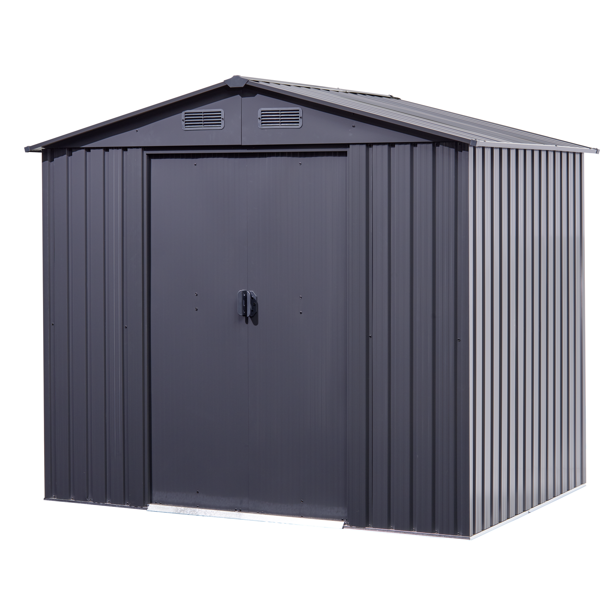 Gerätehaus anthrazit 236 x 174 x 206 cm