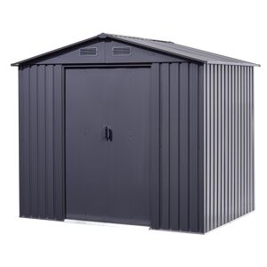 Gerätehaus anthrazit 236 x 174 x 206 cm