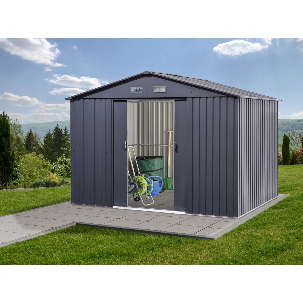 Gerätehaus anthrazit 301 x 238 x 214 cm