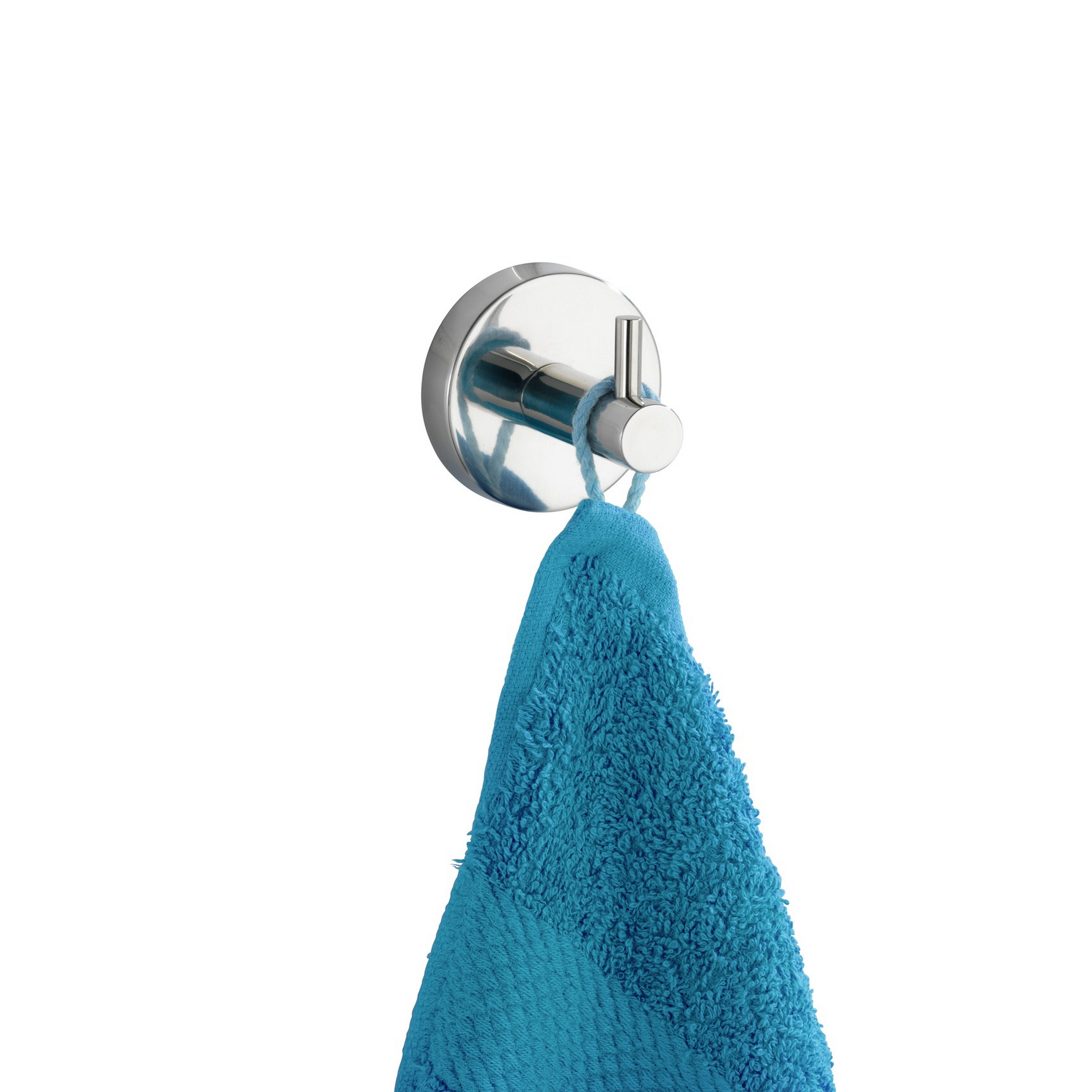 Handtuchhaken-Set 'Uno Bosio' edelstahlfarben 2-teilig