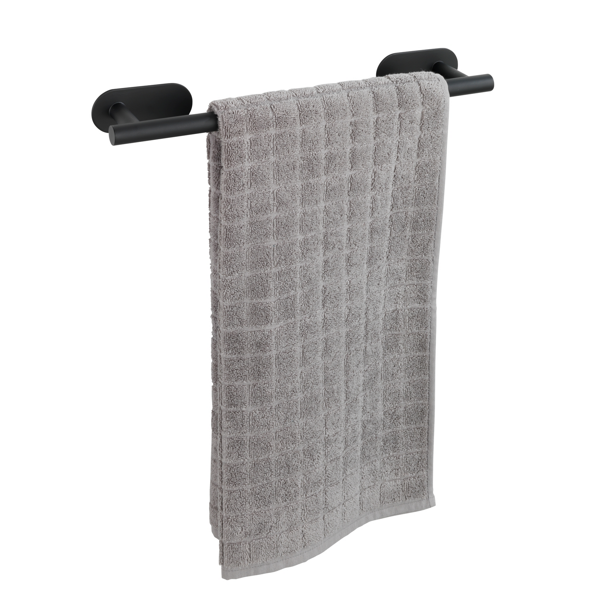 Handtuchstange 'Orea' Edelstahl schwarz 40 x 4,5 x 7 cm