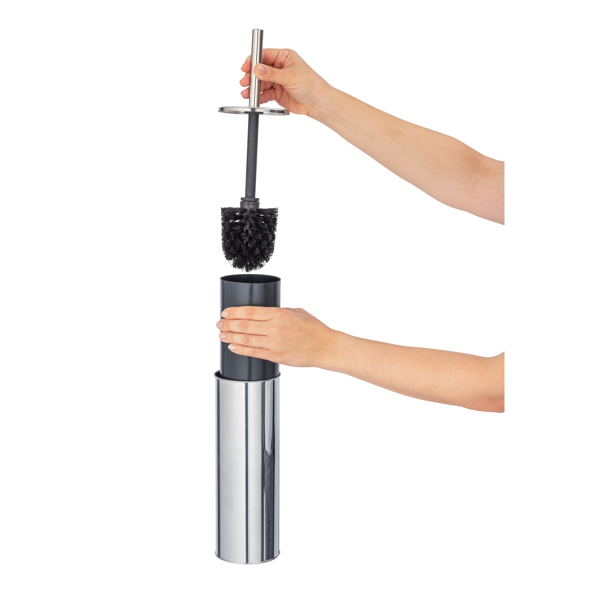 WC-Garnitur 'Basic' Edelstahl