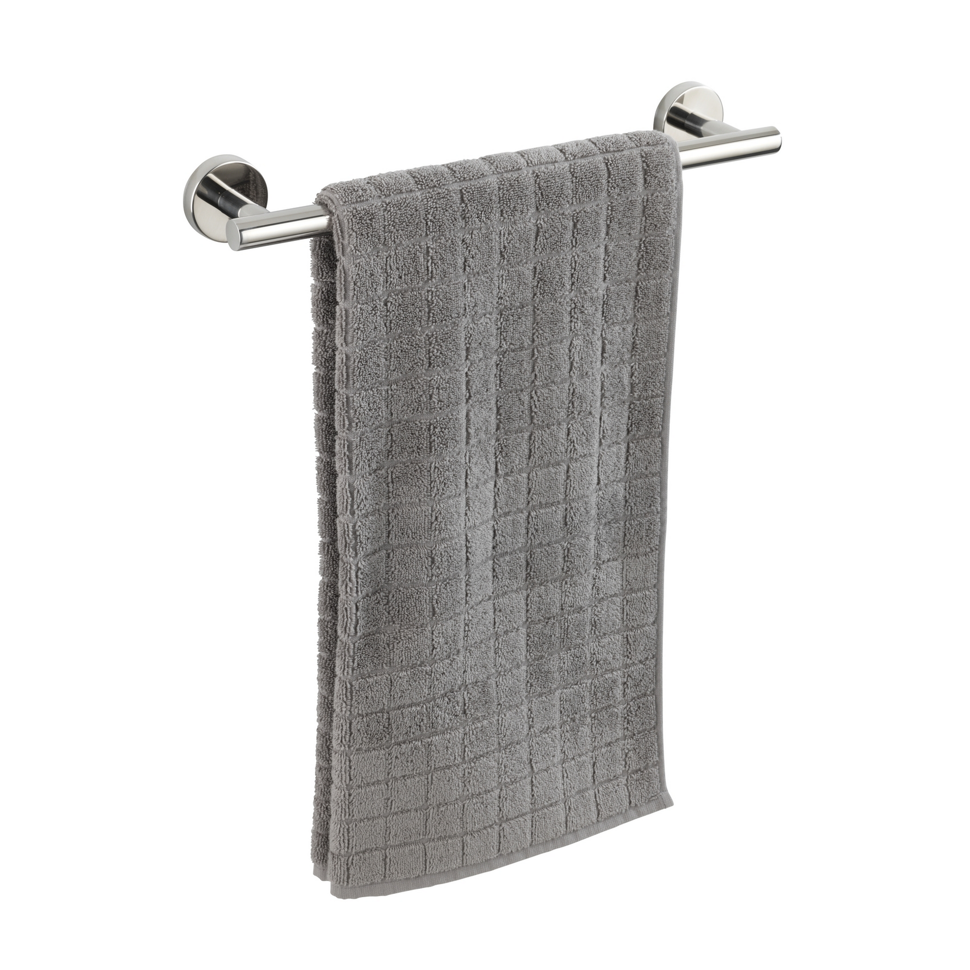 Handtuchstange 'Bosio' Edelstahl glänzend 40 x 5,5 x 7 cm