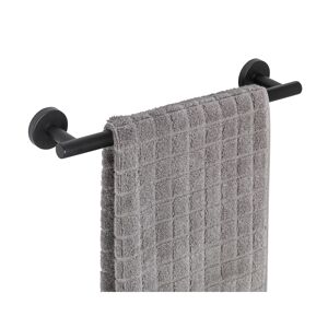 Handtuchstange 'Bosio' Edelstahl schwarz 40 x 5,5 x 7 cm