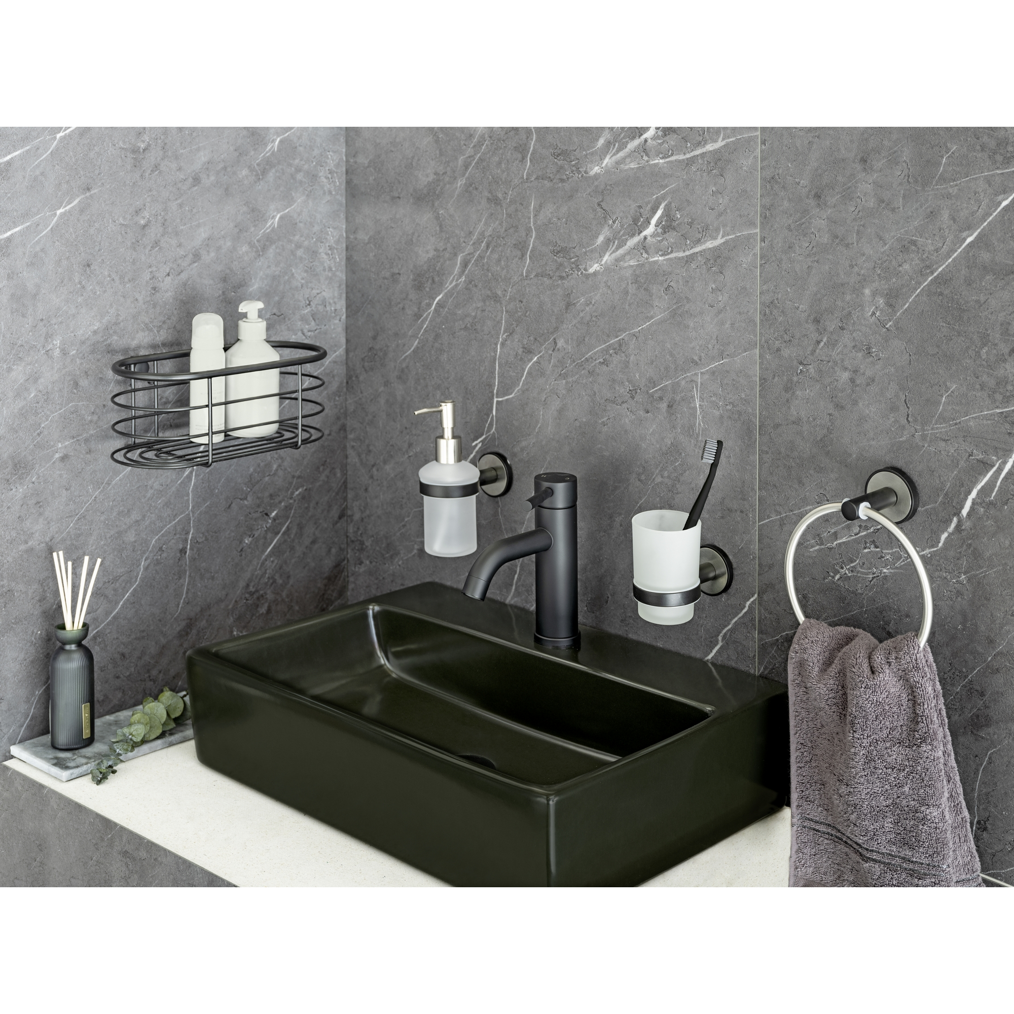 Handtuchring 'Udine' Edelstahl 15 x 18 x 7,5 cm