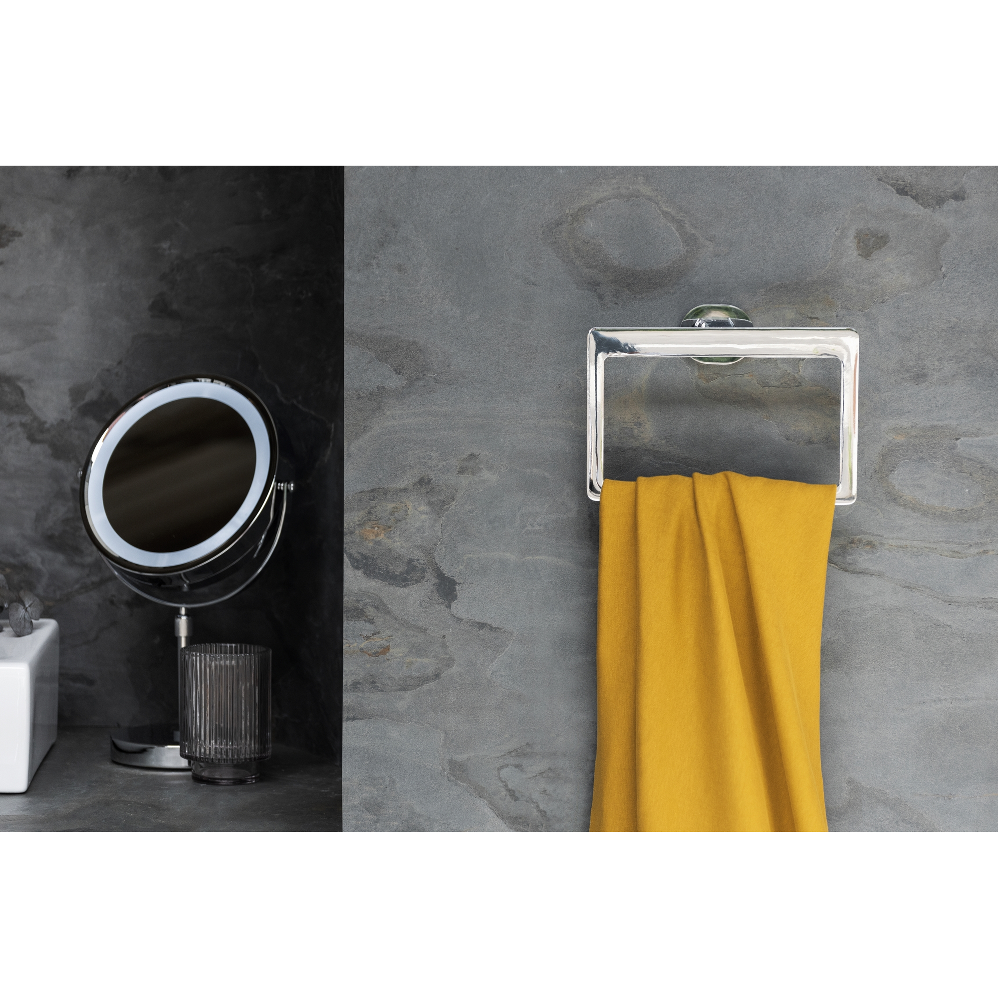 Handtuchring 'Maribor' chromfarben 23 x 17 x 5,5 cm