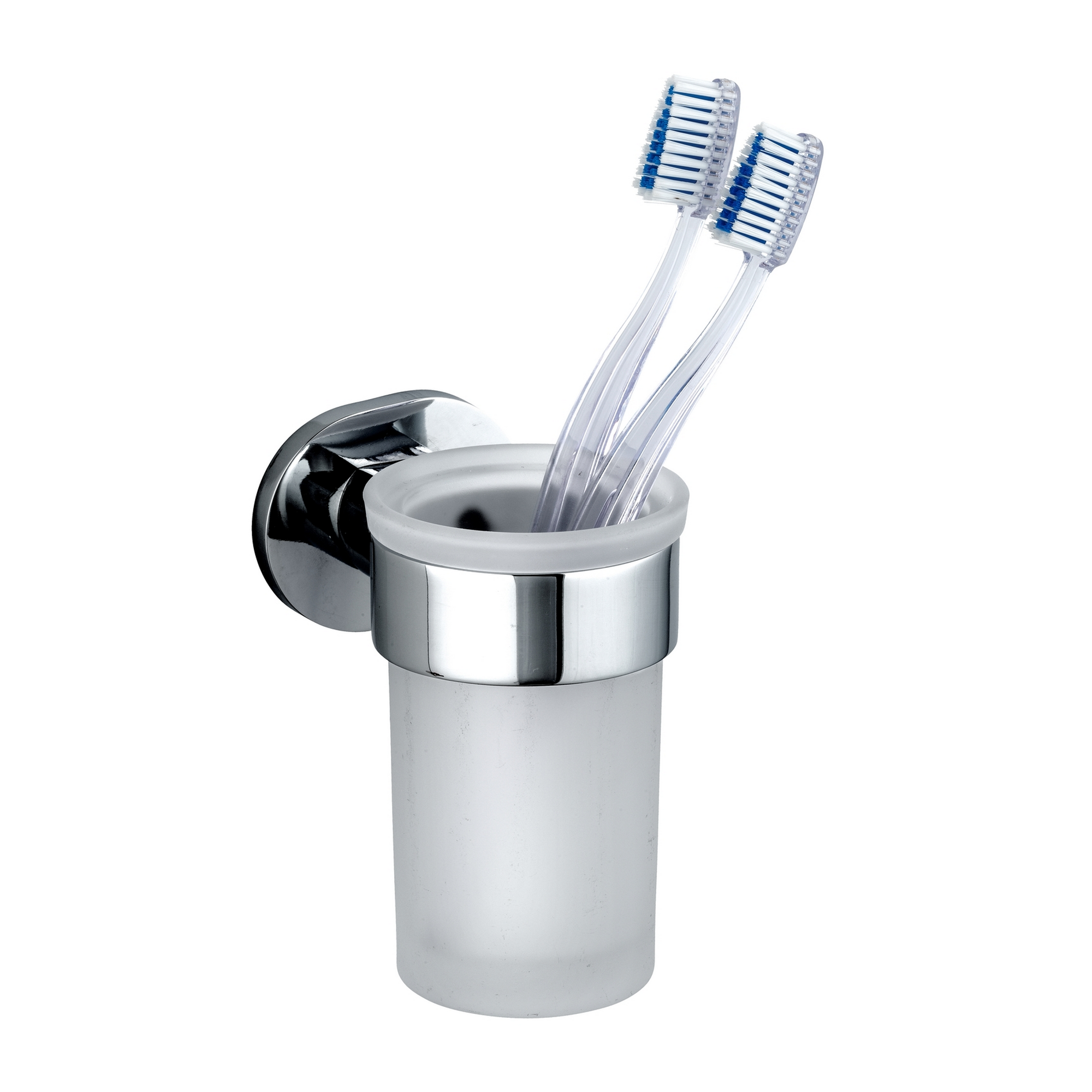 Zahnputzbecher 'Maribor' Glas weiß 7 x 11 x 10 cm