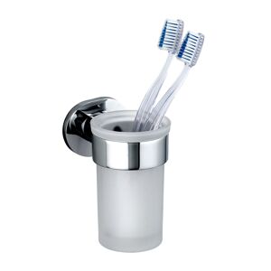 Zahnputzbecher 'Maribor' Glas weiß 7 x 11 x 10 cm