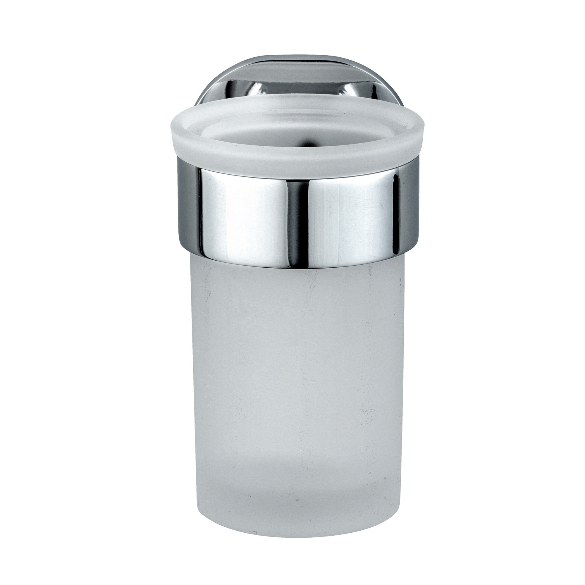 Zahnputzbecher 'Maribor' Glas weiß 7 x 11 x 10 cm