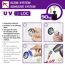 WC-Garnitur 'Udine' Edelstahl, Glas weiß, schwarz