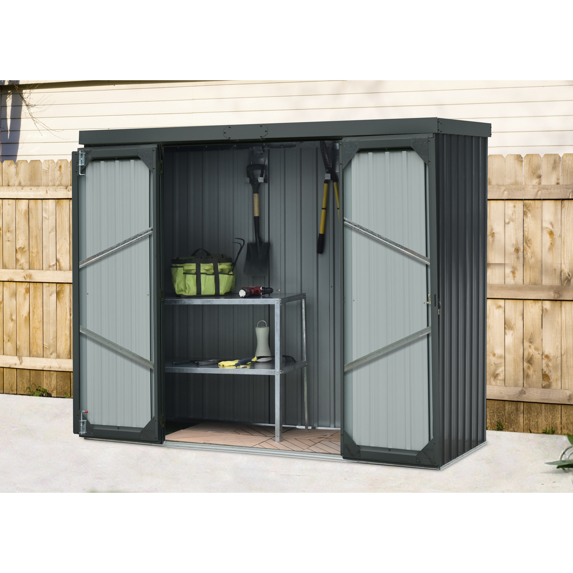 Geräteschrank Größe 2 anthrazit 226 x 81 x 180 cm