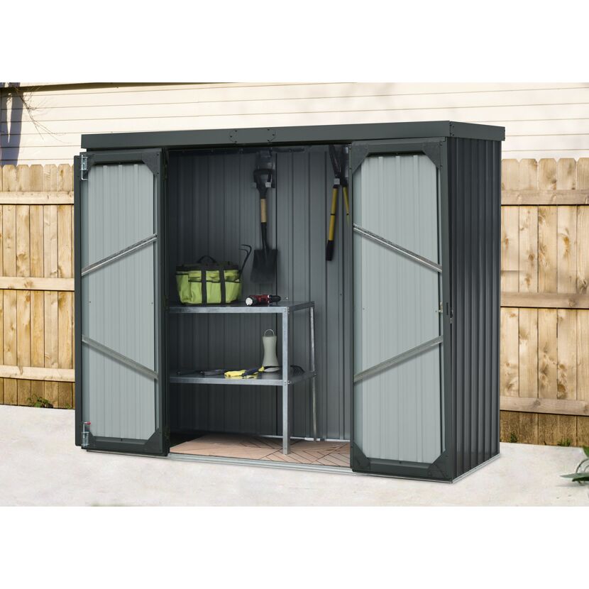 Geräteschrank Größe 2 anthrazit 226 x 81 x 180 cm