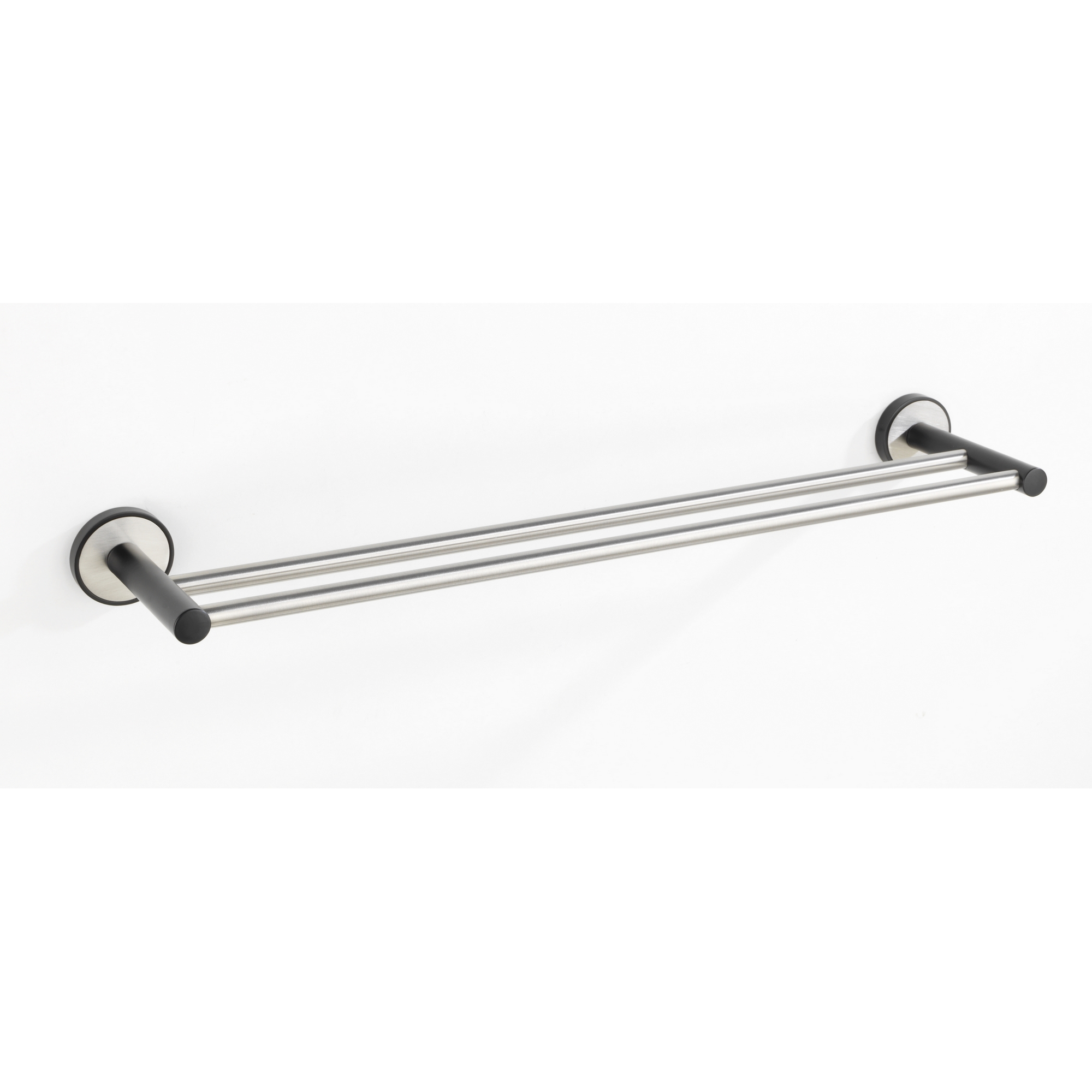Handtuchstange 'Duo Udine' Edelstahl 61 x 5 x 11 cm