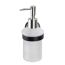 Seifenspender 'Udine' Glas weiß, schwarz 200 ml