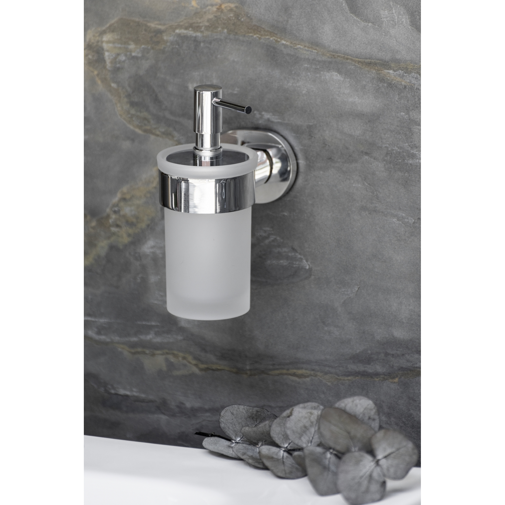 Seifenspender 'Isera' Glas weiß 150 ml