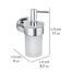 Seifenspender 'Isera' Glas weiß 150 ml