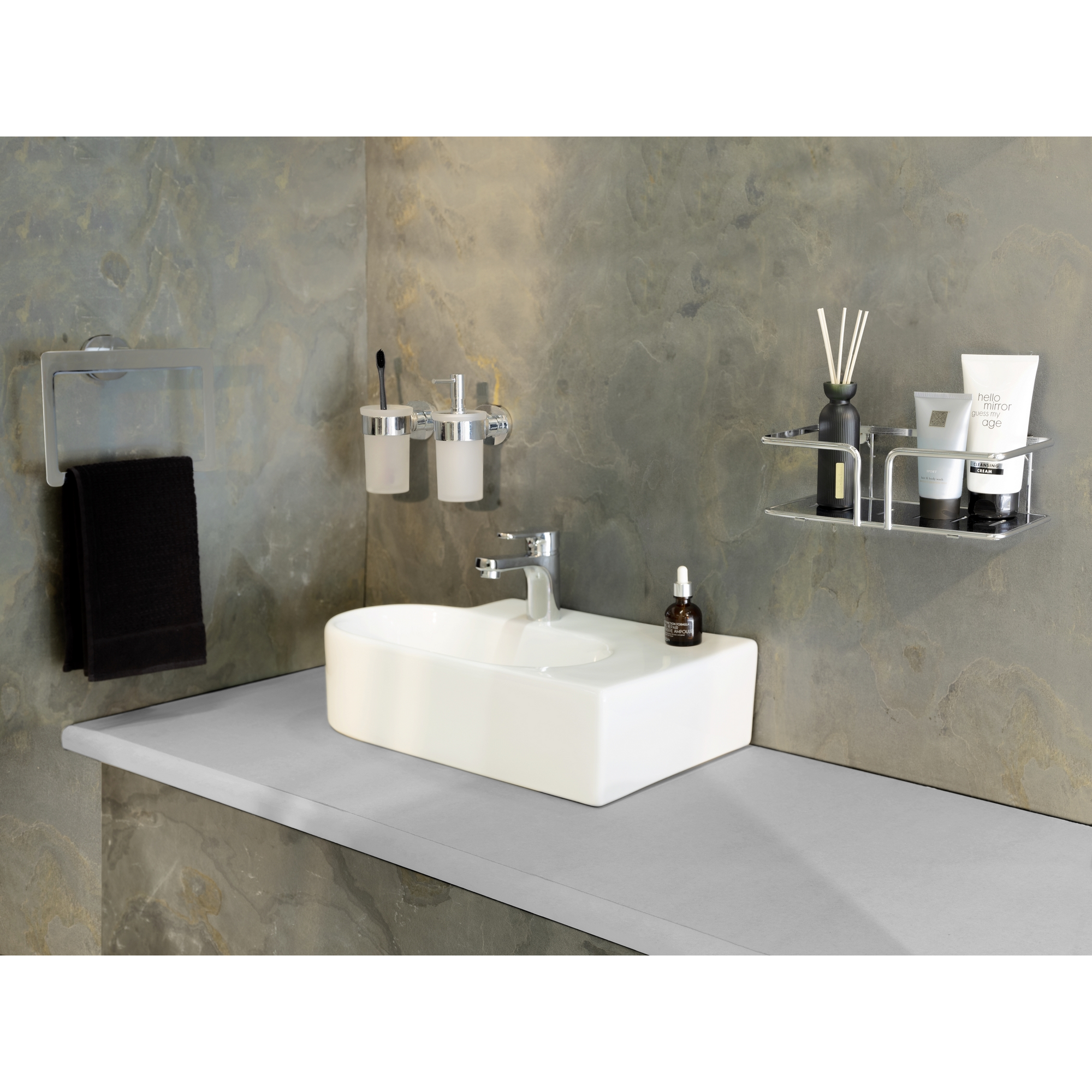 Seifenspender 'Isera' Glas weiß 150 ml