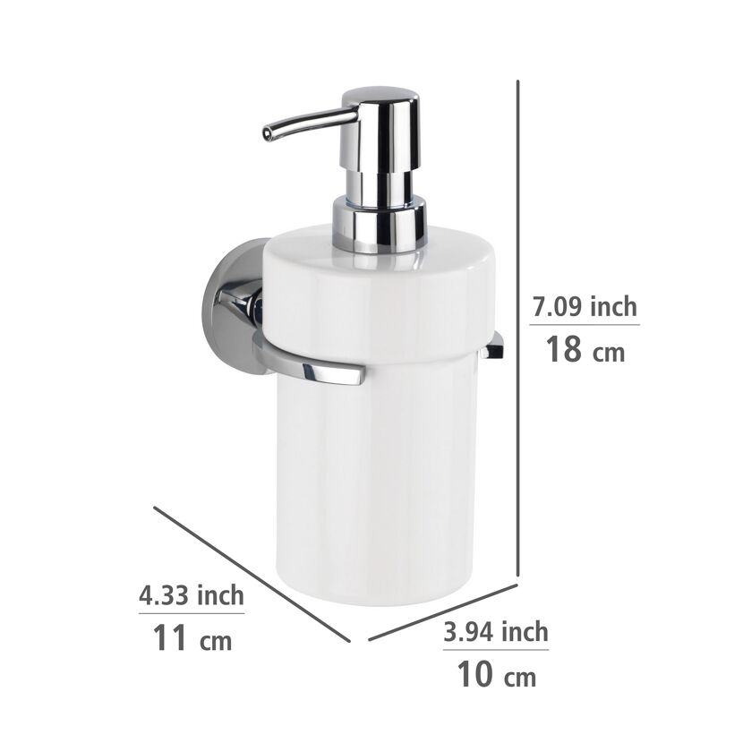 Seifenspender 'Isera' Keramik weiß 360 ml
