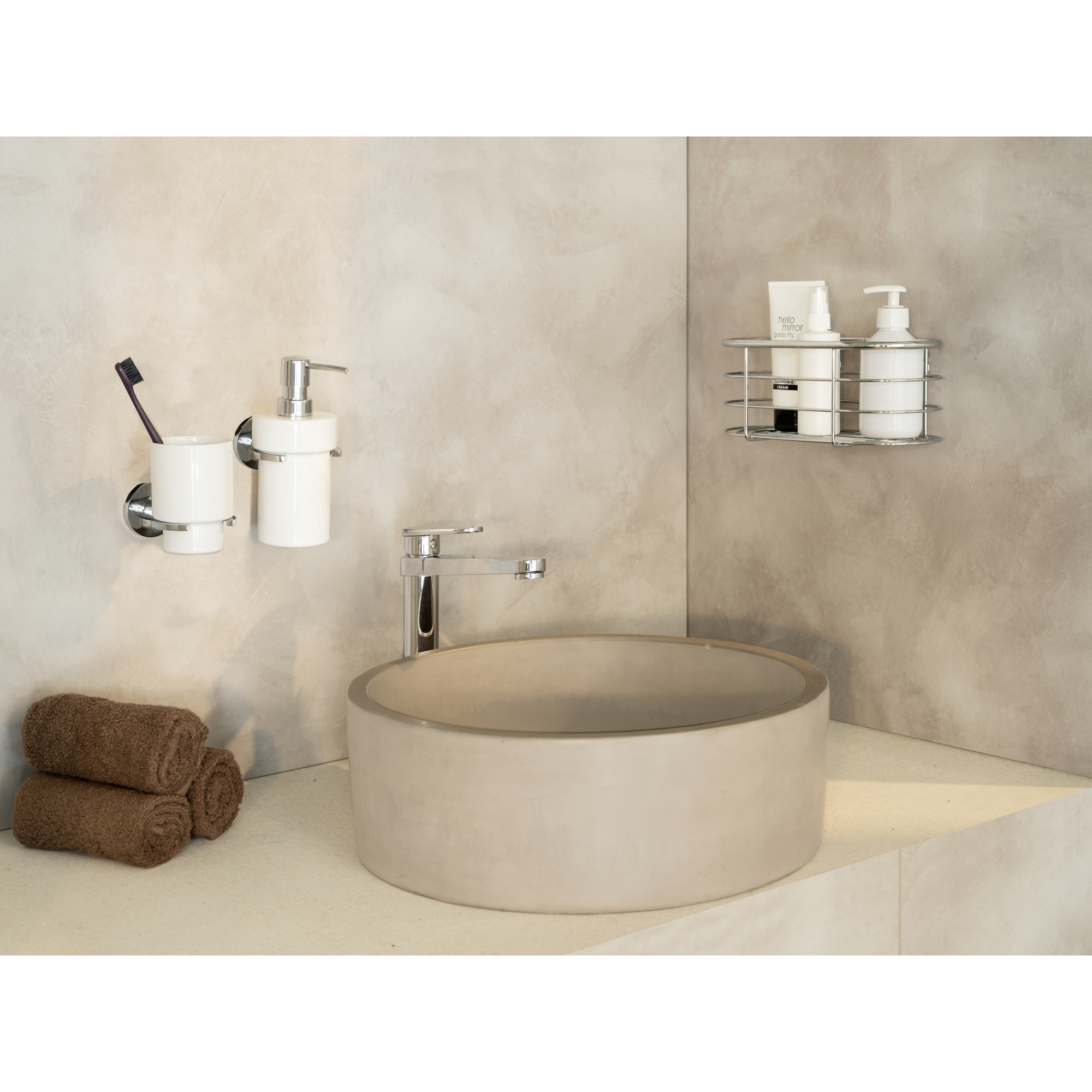 Seifenspender 'Isera' Keramik weiß 360 ml