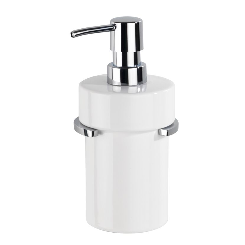 Seifenspender 'Isera' Keramik weiß 360 ml