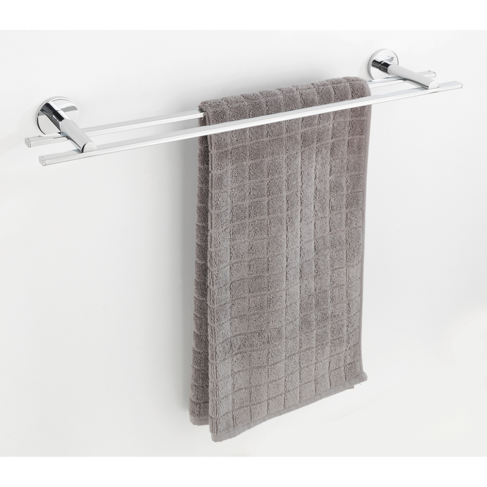 Handtuchstange 'Duo Isera' chromfarben 59,5 x 5 x 12 cm
