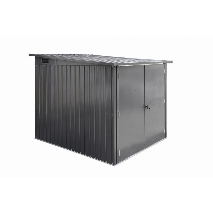 Fahrradgarage anthrazit 163 x 204 x 163 cm