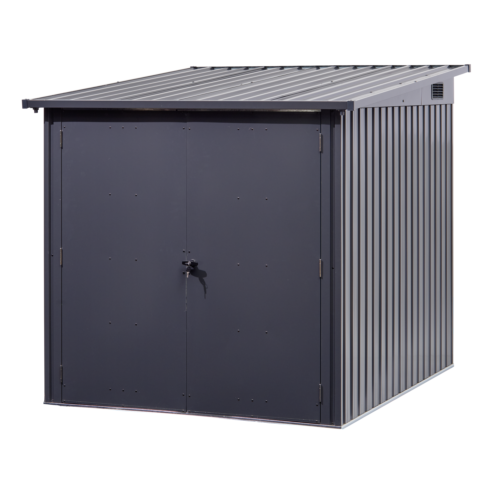 Fahrradgarage anthrazit 163 x 204 x 163 cm
